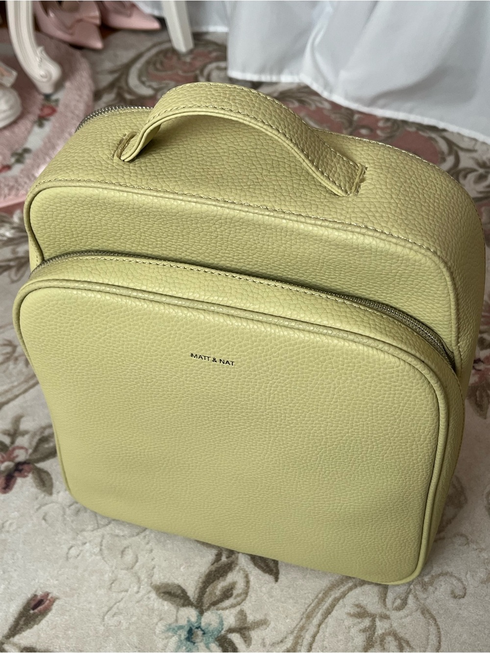 Matt & Nat Pale Chartreuse Vegan Leather Shoulder Bag